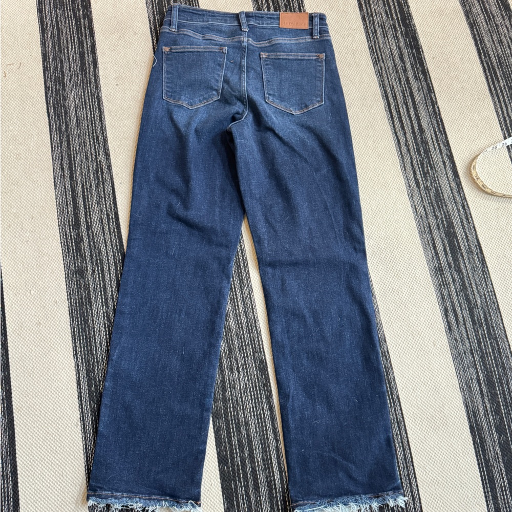 Judy Blue Women's Straight Leg Jeans - Dark Blue - Picture 2 of 11